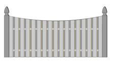 Bd on Bd 2 1/2 in-Concave Section-Gothic Point